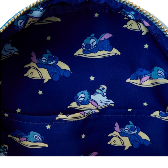 Disney Loungefly SDCC Limited Edition Bedtime Stitch Glow Mini Backpack - Picture 5 of 6
